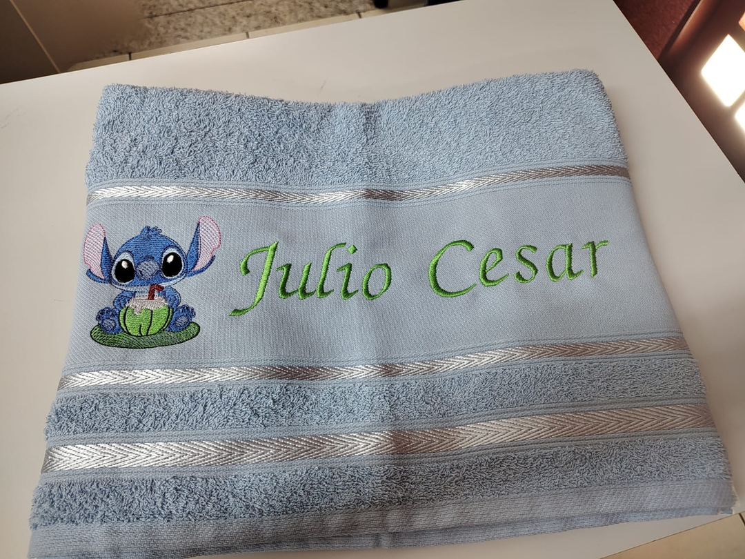 Toalha de Mão Personalizada Stitch