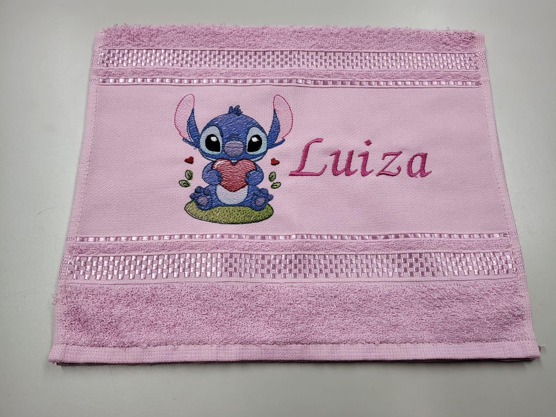 Toalha de Mão Personalizada Stitch