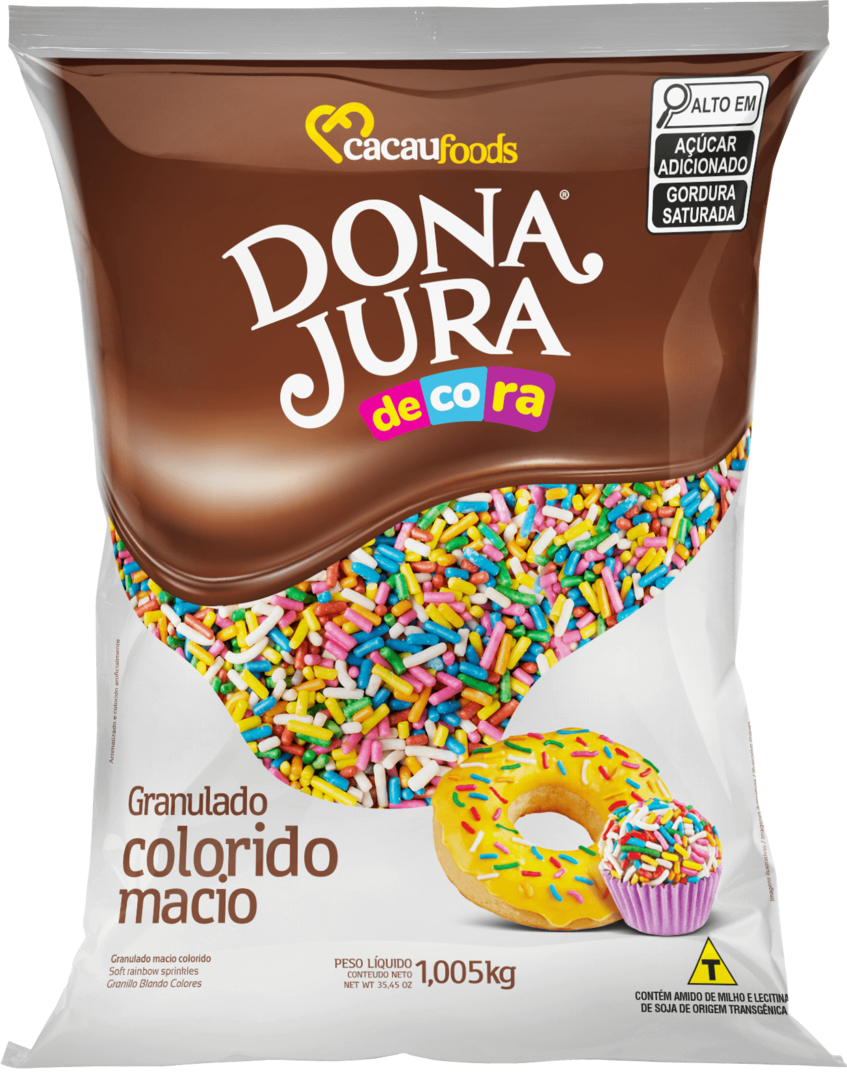 Granulado Macio Colorido Dona Jura