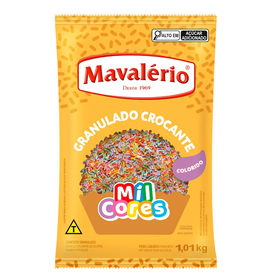 Granulado Crocante Colorido Mil Cores MAVALÉRIO