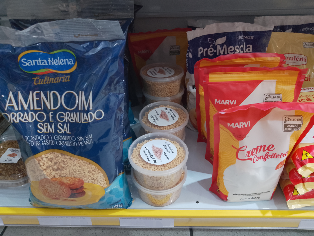 Amendoim e Itens de Confeitaria