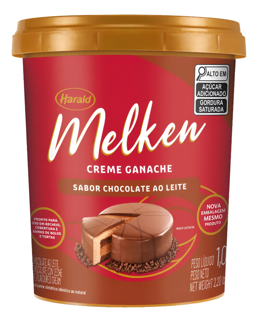 Creme Ganache Chocolate Ao Leite Melken Harald