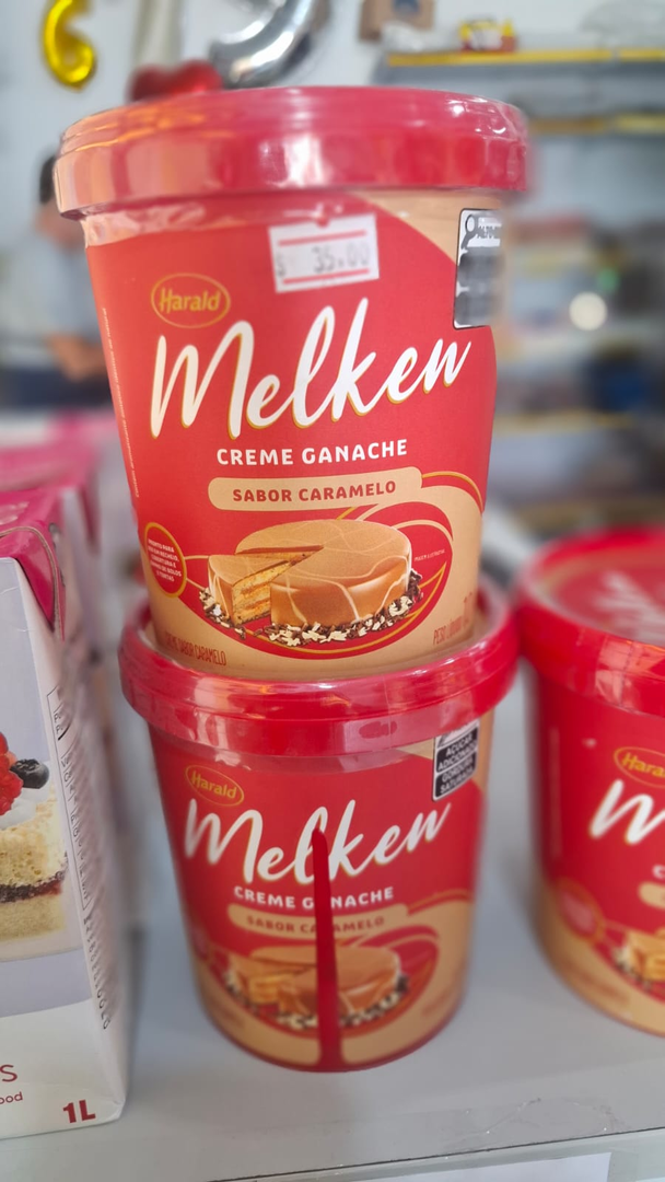 Creme Ganache Melken Harald sabor Caramelo em Balde 