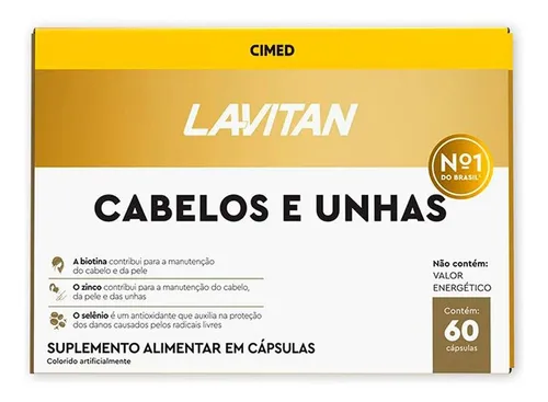 Lavitan Vitamina Cabelos e Unhas