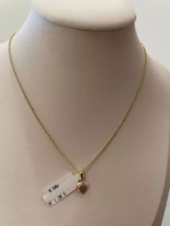 Corrente em Ouro 18k e Pingente Coração