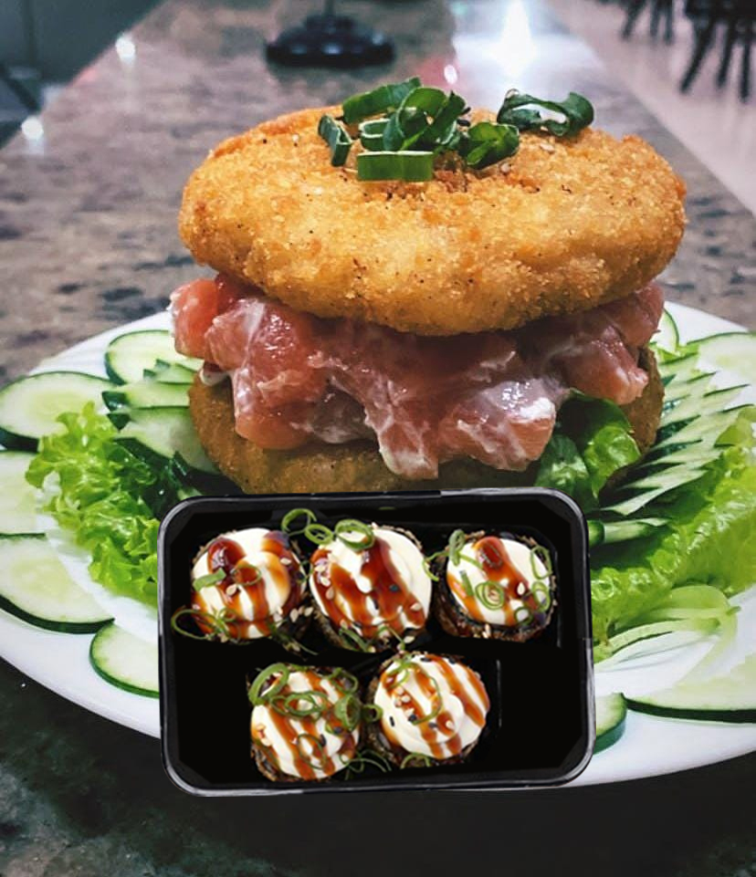 Compre Lanche de Salmão e ganhe 5 Hot Holls