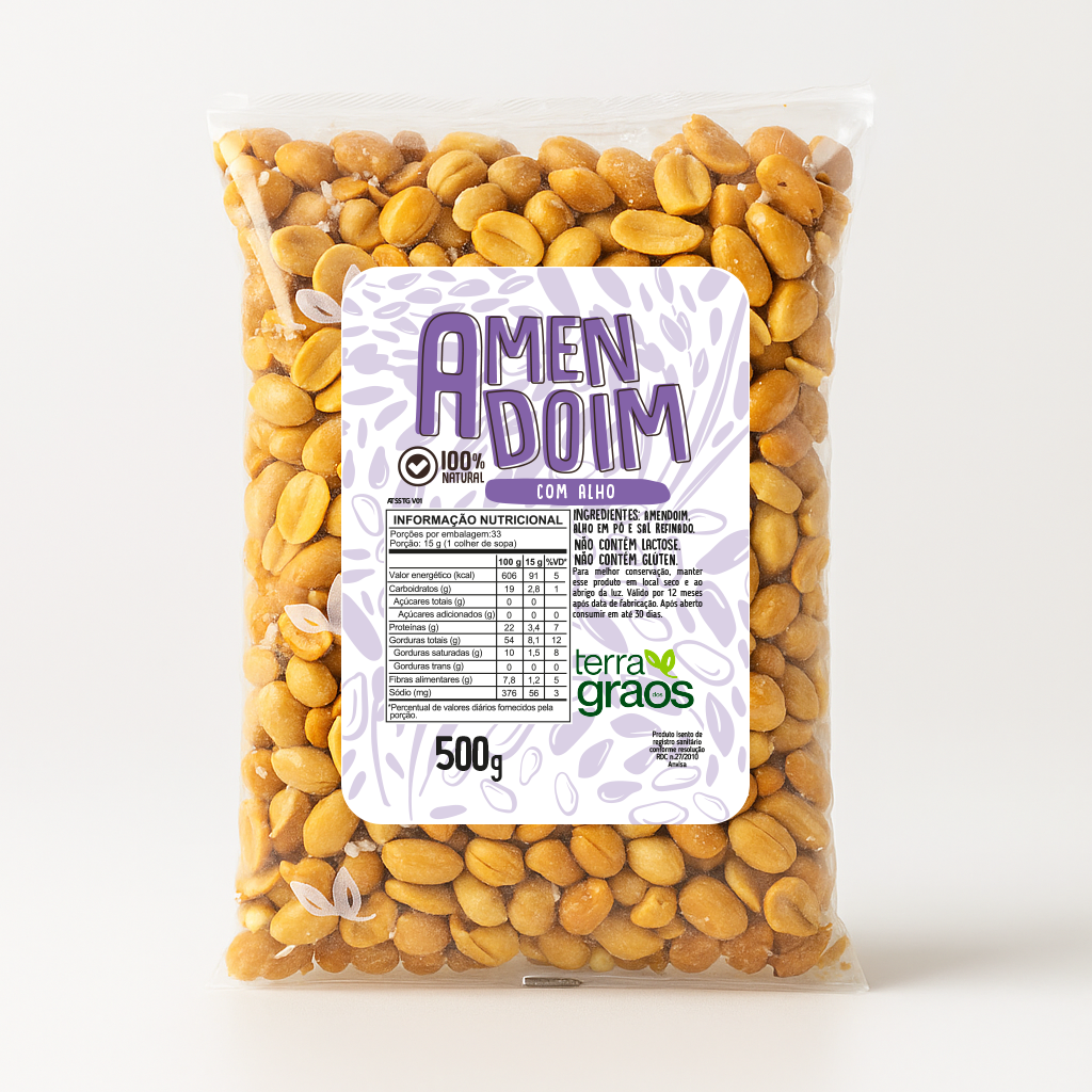 Amendoim Com Alho