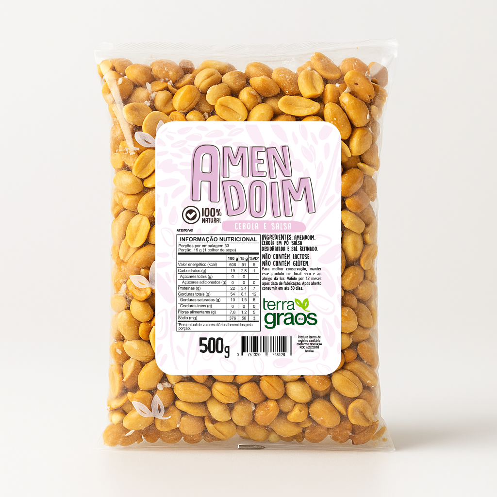 Amendoim Cebola e Salsa