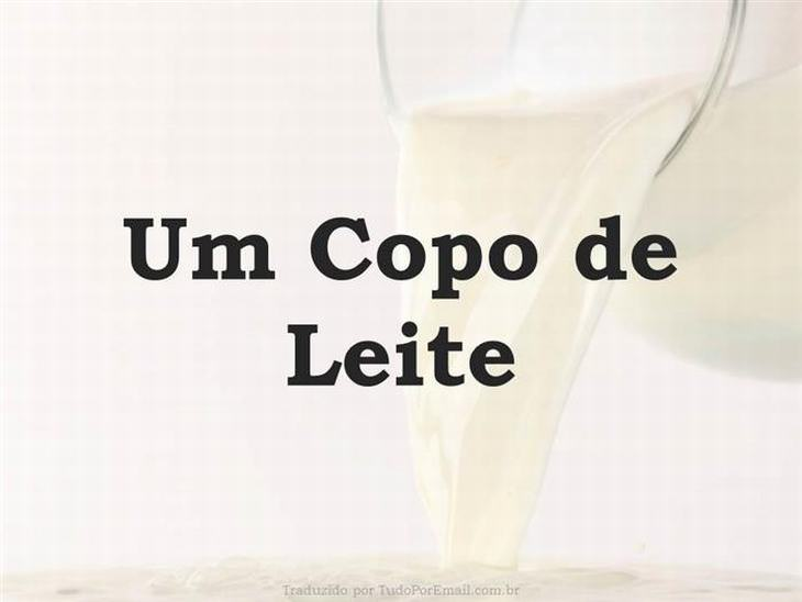 Um copo de Leite