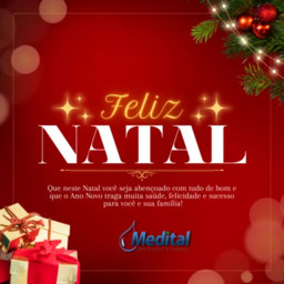 Medital deseja a todos amigos e clientes.
