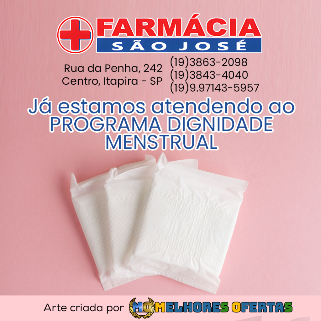 Já estamos atendendo ao Programa Dignidade Menstrual!