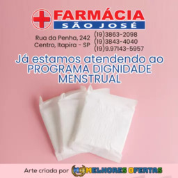 Já estamos atendendo ao Programa Dignidade Menstrual!