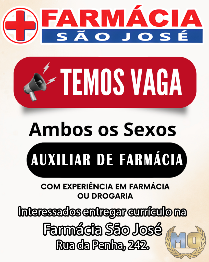 TEMOS VAGA - 12/07/2024